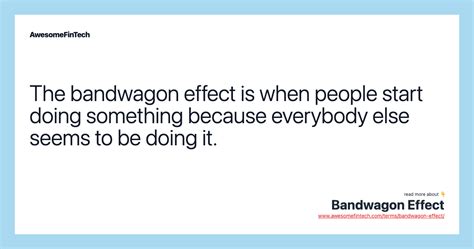 Bandwagon Effect | AwesomeFinTech Blog