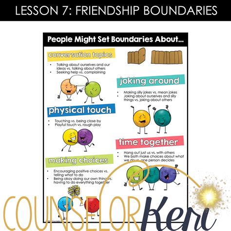 Friendship Group Counseling: Friendship Activities for Boundaries and ...