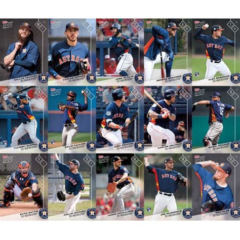 Houston Astros Topps Now Road To Opening Day Card Team Set