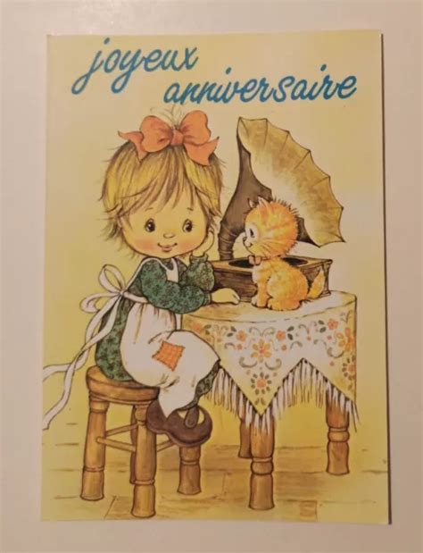 Carte Double Joyeux Anniversaire Illustr En Relief D Un L Phant