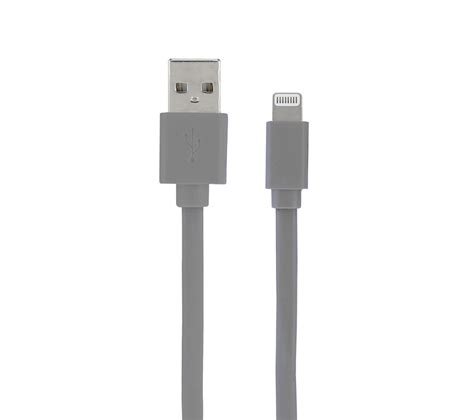 Câble Mfi Usb a Plat Pour iPhone iPad 1 M Gris Chargeur BUT