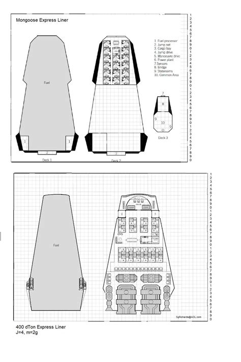 Express Liner J4 Traveller Rpg Deck Plans Travel