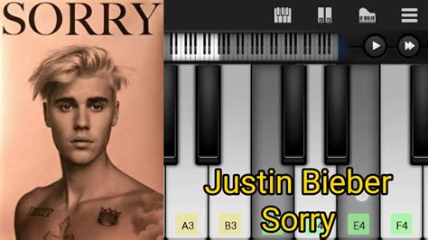 Justin Bieber Sorry Song Piano Tutorial Learn How To Play Youtube