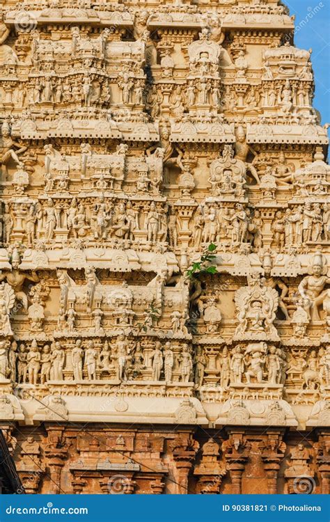 Architecture Details of Facade Sri Padmanabhaswamy Temple in Trivandrum Kerala India Stock Image ...