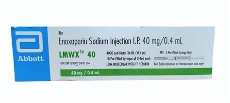 Lmwx Enoxaparin Injection Mg Ml At Rs Piece Enoxaparin