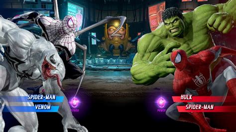 Spider Man Venom VS HULK SpiderMan Very Hard AI Marvel Capcom