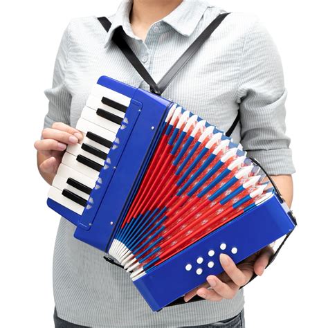 Veryke Kids Accordion 17 Key 8 Bass Mini Accordion Educational Music