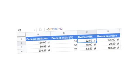 Jak obliczyć procent w arkuszu kalkulacyjnym Google Techporady pl