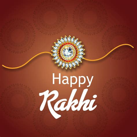 Happy Raksha Bandhan Celebration Greeting Card Vector Art At