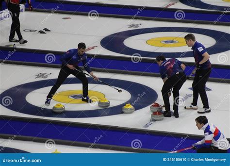 Lgt World Men S Curling Championships Editorial Image Image Of