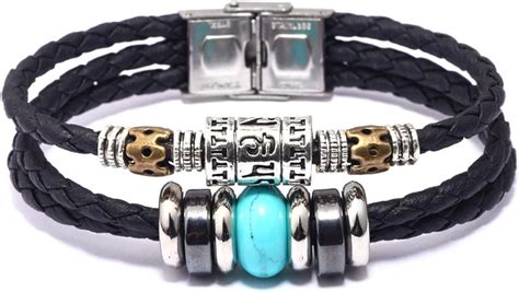 Yitiantian Pulsera Mantra De Seis Palabras Chapada En Plata Tibetana