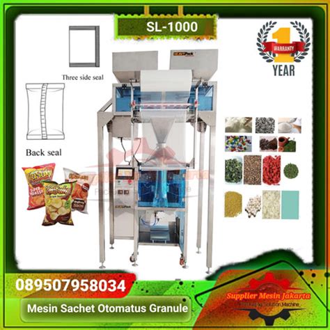 Jual Mesin Sachet Otomatis Granule Butiran Snack Sl Heavypack