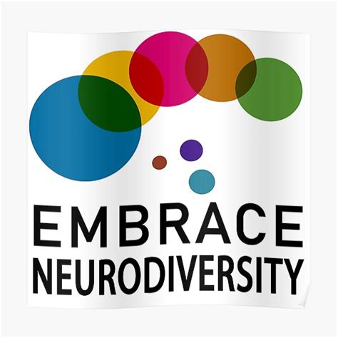 Embrace Neurodiversity Celebrate The Spectrum Poster For Sale By Tflprod Redbubble