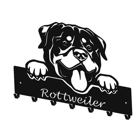 Metalowy Wieszak Dla Psa Rottweiler Wieszaknamedal Pl