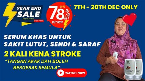 Promosi Akhir Tahun Dapat Sembuh Dari Stroke Walaupun Dah Kena Kali