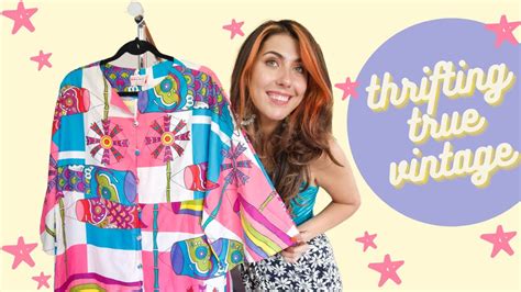 Thrifting True Vintage Clothing Accessories And Homewares Haul