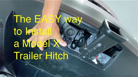 The Easy Way To Install The Model X Trailer Hitch Youtube