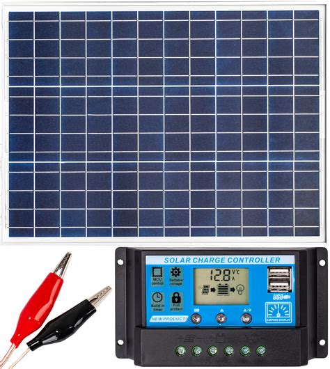 Zestaw Solarny Fotowoltaiczny W V Panel Solarny W Regulator