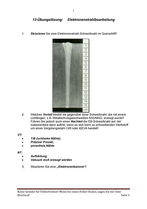 12 Übungslösung Elektronenstrahlbearbeitung Neue