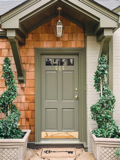 Sage Green Front Door - Room For Tuesday