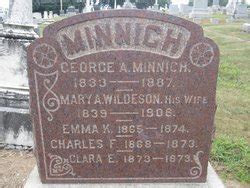 Mary A Wildeson Minnich M Morial Find A Grave