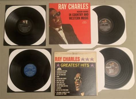 Lot 4 Ray Charles Vinyl Records Modern Sounds In Country Etsy