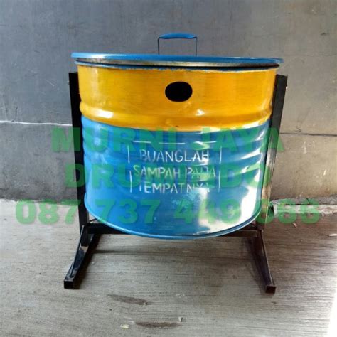 Jual Tempat Sampah Besi Drum Tempat Sampah Gantung 100 Liter Kota