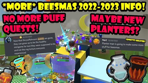 More Beesmas Information Bee Swarm Simulator Youtube