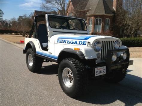 Sell Used Jeep Cj Renegade Unrestored K Miles Orig Paint