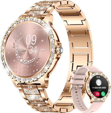 Montre Connect E Femme Avec Appel Bluetooth Etanche Smartwatch Avec