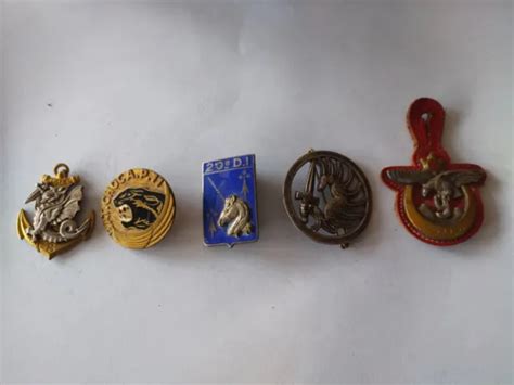 LOT INSIGNES MILITAIRES 11 Choc Troupes Coloniales TAP EUR 63 00