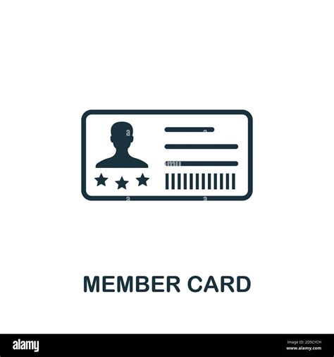 Member Card Icon Simple Element From Loyalty Program Collection