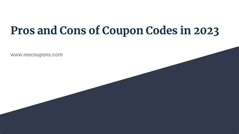 Ppt Pros And Cons Of Coupon Codes In Powerpoint Presentation