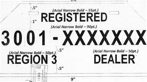 Temporary Plate Number - LTO Philippines Approved