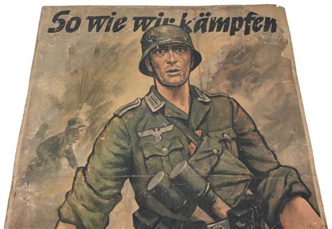 Worldwarcollectibles German Poster Sign Berlin So Wie Wir K Mpfen