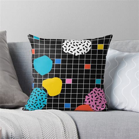 Couch Potato Memphis Retro Grid Minimal Trendy 80s Throwback Retro