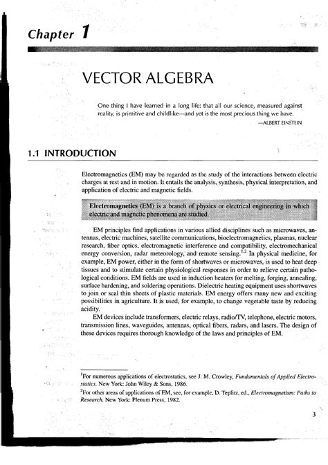 Emt Sadiku Chp 1 Chapter 7 T• —••• V S F Vector Algebra One Thing I Have Learned In