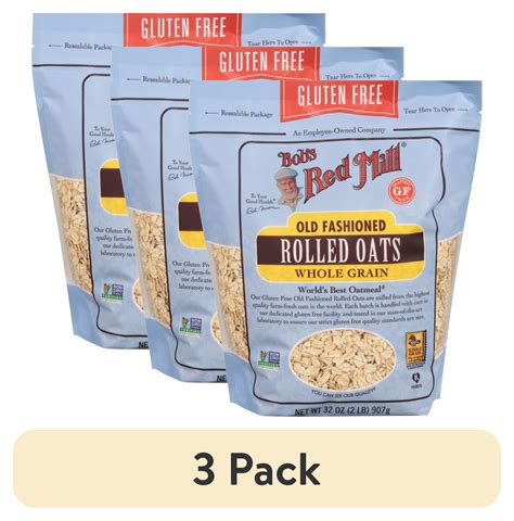 Pack Bob S Red Mill Gluten Free Non Gmo Old Fashioned Rolled Oats