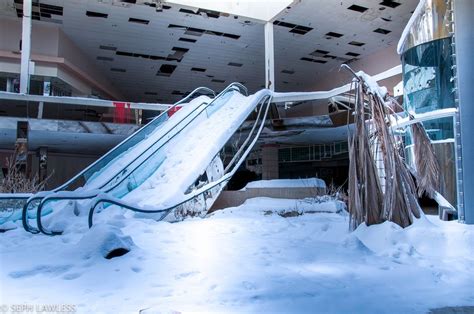 Abandoned Mall Filled With Snow Is An Ice Age Dystopia Huffpost