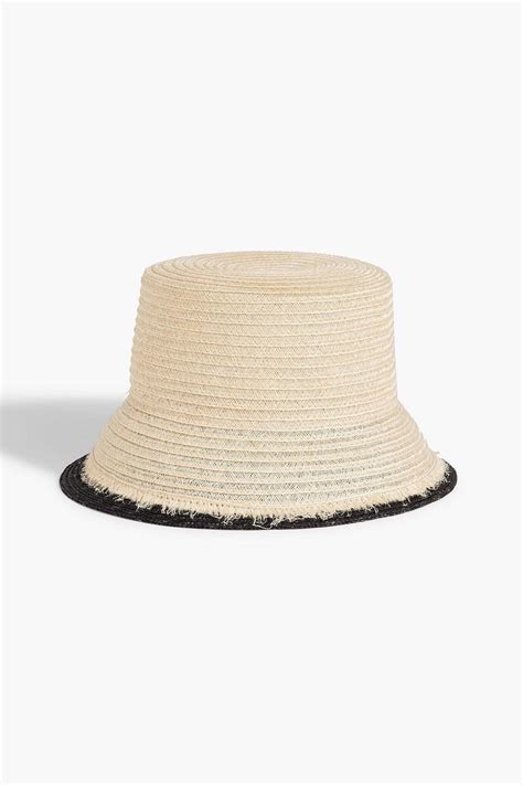 Eugenia Kim Jonah Two Tone Straw Bucket Hat In Natural Lyst