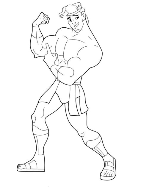 Coloriage Hercules Imprimer