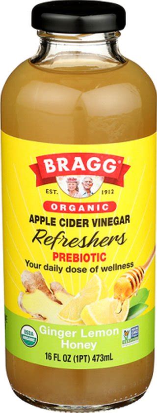 Bragg Organic Apple Cider Vinegar Refreshers Prebiotic Honey Green