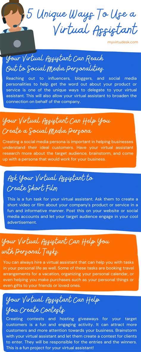 5 Unique Ways To Use A Virtual Assistant Virtudesk