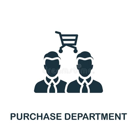 Purchase Department Icon Monochrome Simple Company Structure Icon For