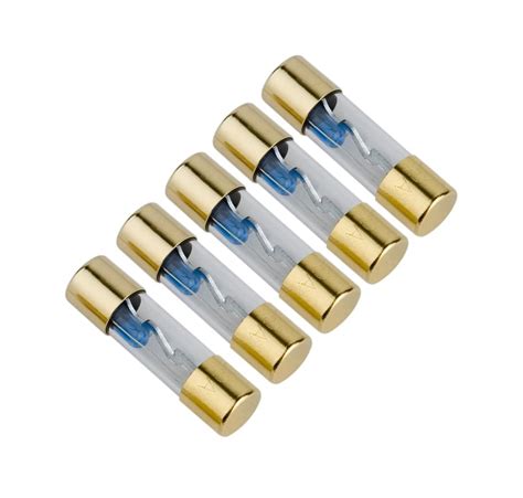 25 Pack 100 Amp Gold Plated Fast Blow Glass Car Audio Agu Fuse With Led