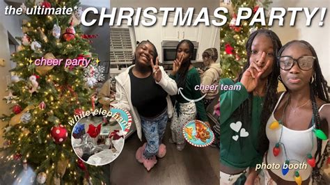 The Ultimate Christmas Party Vlog Cheerleader Edition Youtube