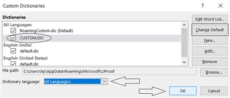 Comment Ajouter Ou Supprimer Des Mots Du Dictionnaire Microsoft Word