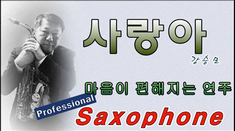 사랑아 강승모 Tenor Saxophone Covered By 김기주 Youtube