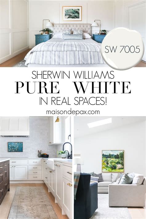 Sherwin Williams Pure White 7005 In Real Spaces Artofit