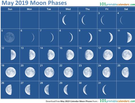 20 Full Moon Calendar 2019 Free Download Printable Calendar Templates ️